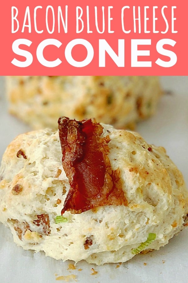 Bacon Blue Cheese Scones | Foodtastic Mom #scones #sconeseasy