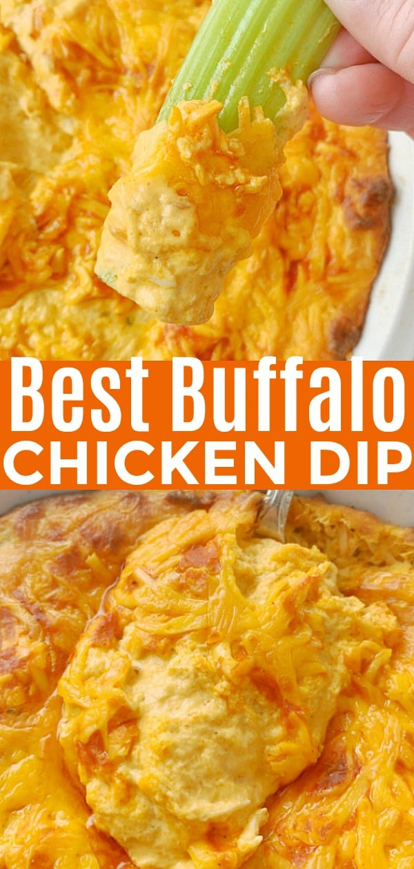 The Best Buffalo Chicken Dip | Foodtastic Mom #buffalochickendip #diprecipes #buffalochicken #appetizers via @foodtasticmom