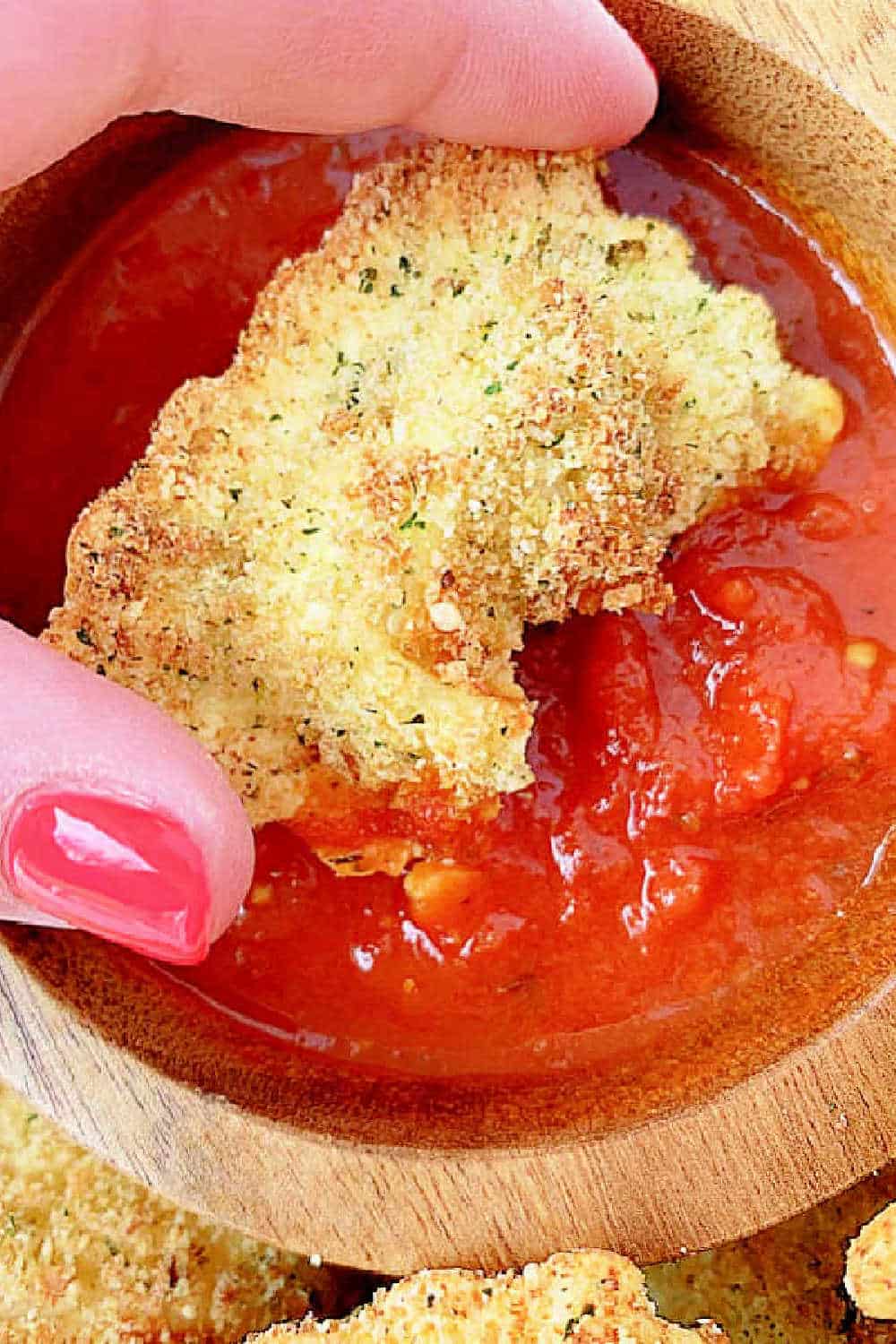 Get ready for your new favorite appetizer or snack! This recipe shows you how to make perfectly crispy "fried" ravioli using your air fryer, with significantly less oil than traditional frying. via @foodtasticmom