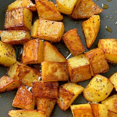 breakfast potatoes in skillet