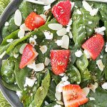 Red, White and Blue Spinach Salad