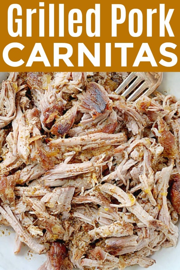 Pork Carnitas on the Grill | Foodtastic Mom #porkcarnitas #ad #ohpork
