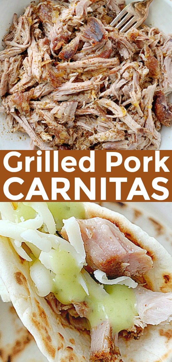 Pork Carnitas on the Grill | Foodtastic Mom #porkcarnitas #ad #ohpork