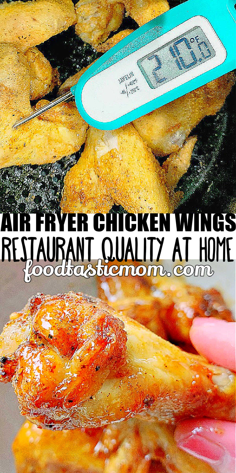 Air Fryer Chicken Wings | Foodtastic Mom #airfryerrecipes #airfryerchickenwings #chickenwingsinairfryer #chickenwings #chickenwingrecipes via @foodtasticmom