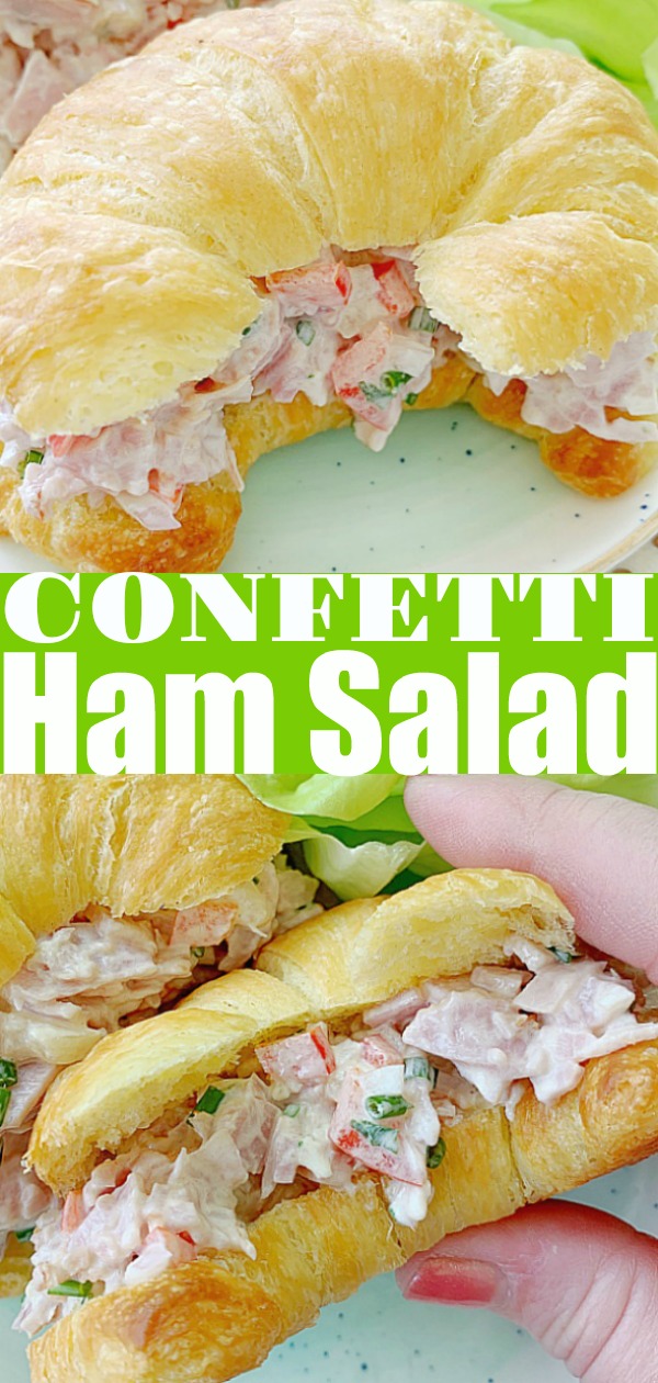 Confetti Ham Salad | Foodtastic Mom #hamsaladrecipe #hamsalad