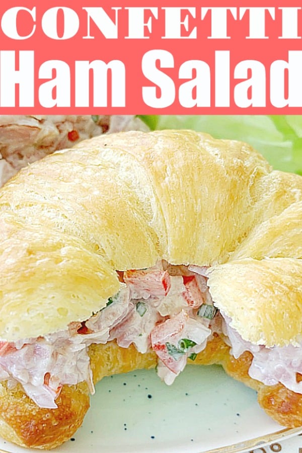 Confetti Ham Salad | Foodtastic Mom #hamsaladrecipe #hamsalad