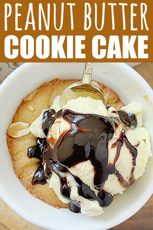 Peanut Butter Cookie Cake | Foodtastic Mom #peanutbuttercookies #cookiecake