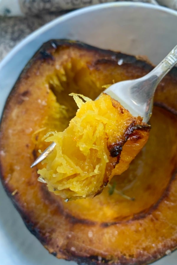 forkful of acorn squash