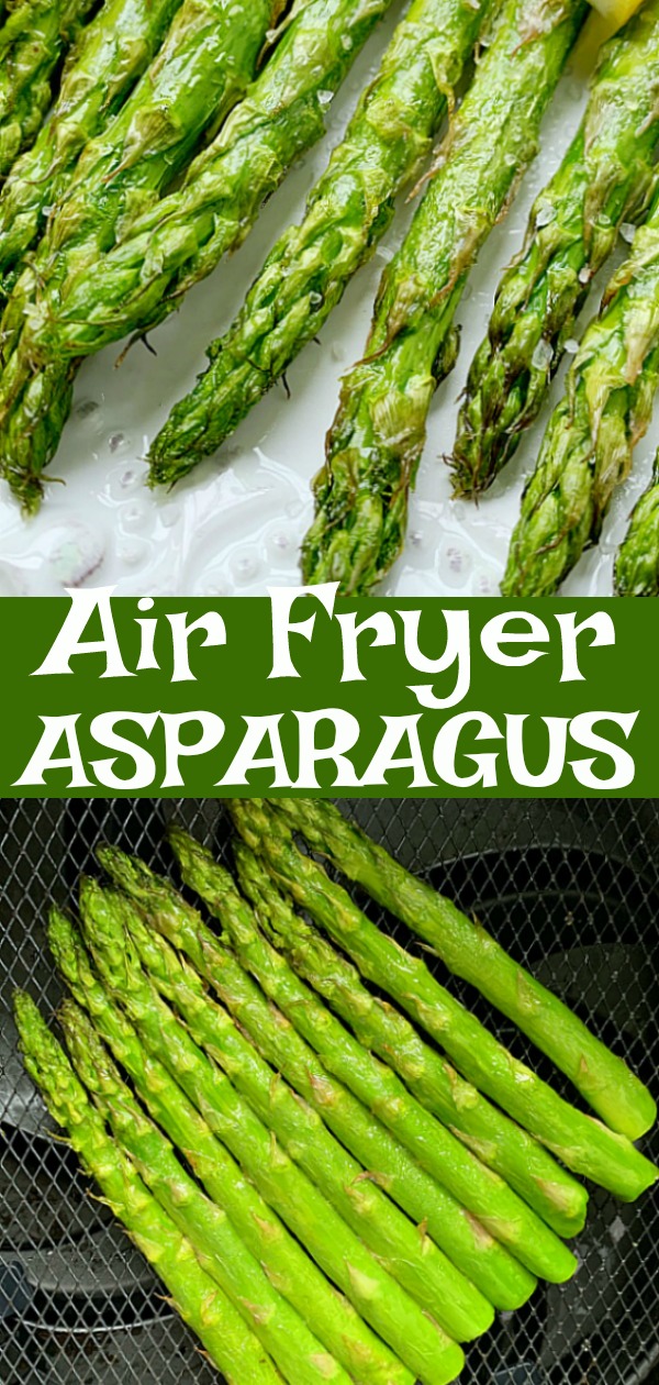 Air Fryer Asparagus | Foodtastic Mom #airfryerrecipes #asparagusrecipes #airfryerasparagus via @foodtasticmom