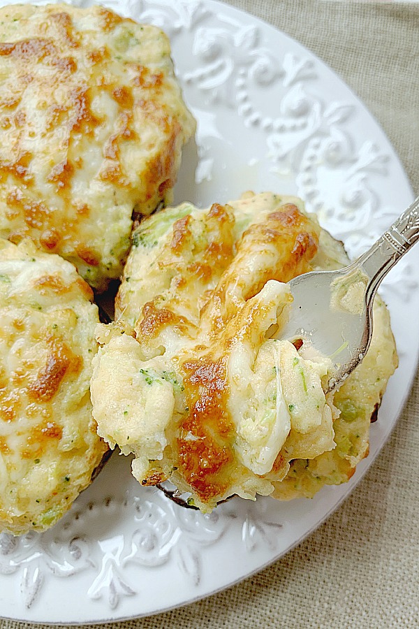 forkful of air fryer twice baked potatoes