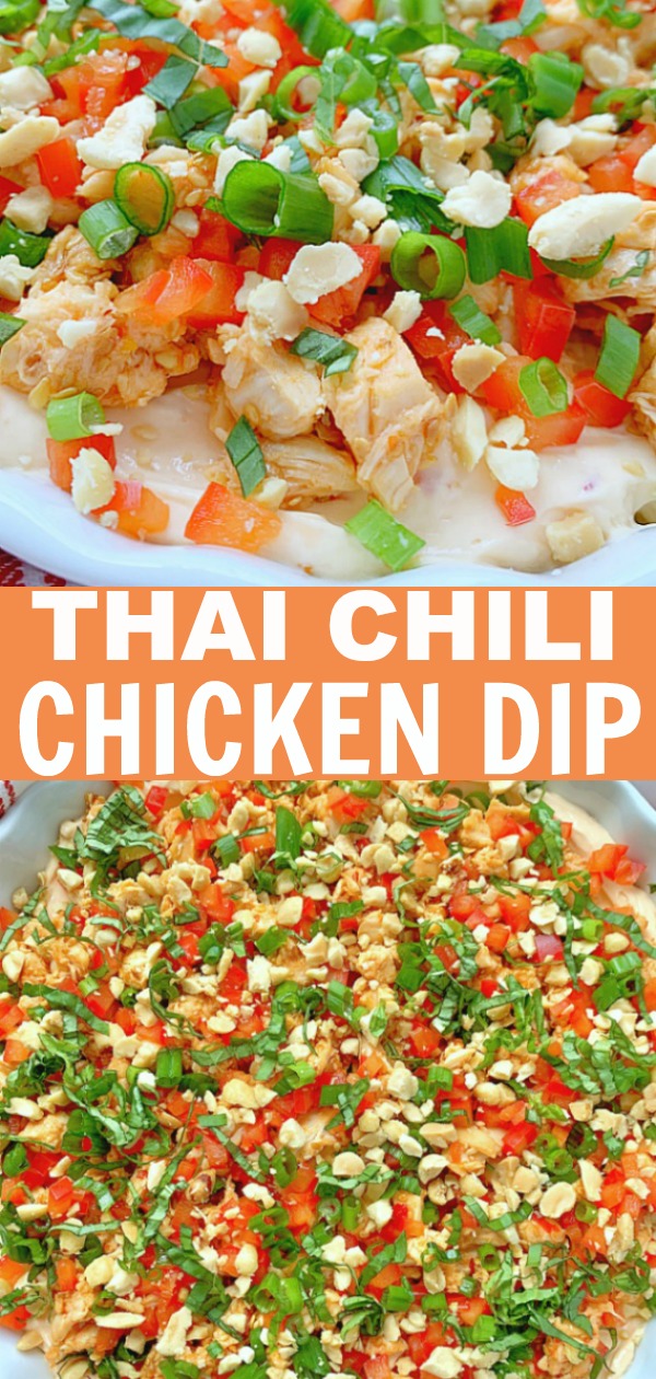 Thai Chili Chicken Dip | Foodtastic Mom #diprecipes #dipsandappetizers #appetizerrecipes #thaichicken via @foodtasticmom