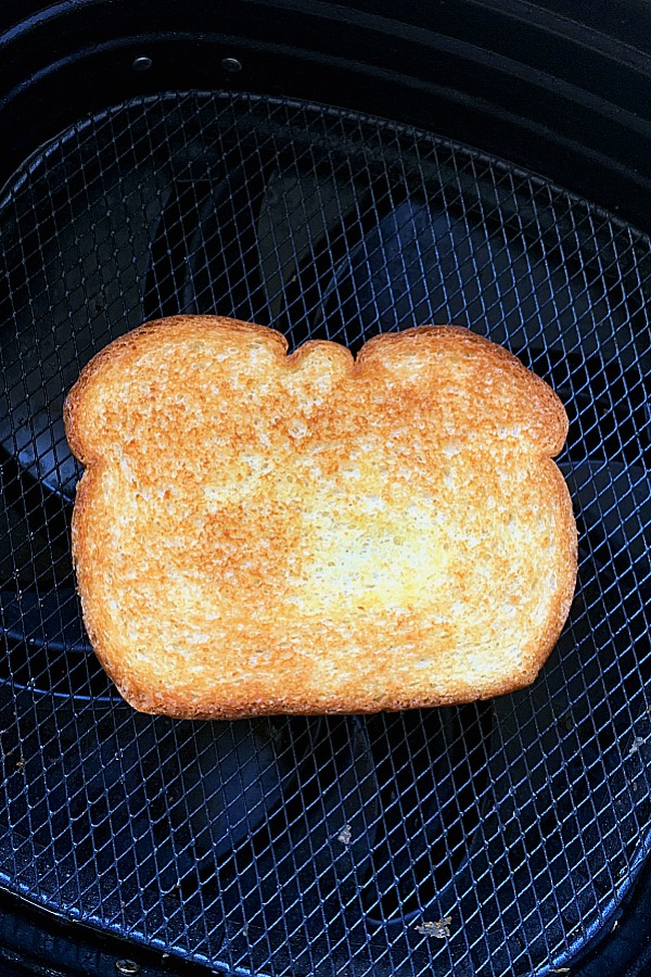 grilled cheese in the air fryer basket