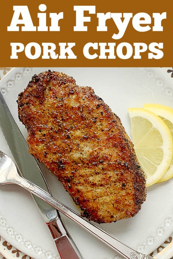 Air Fryer Pork Chops | Foodtastic Mom #airfryerrecipes #porkchoprecipes #airfryerporkchops via @foodtasticmom