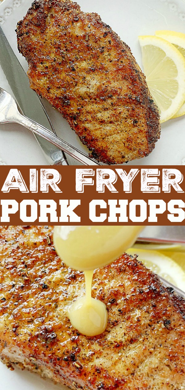 Air Fryer Pork Chops | Foodtastic Mom #airfryerrecipes #porkchoprecipes #airfryerporkchops via @foodtasticmom