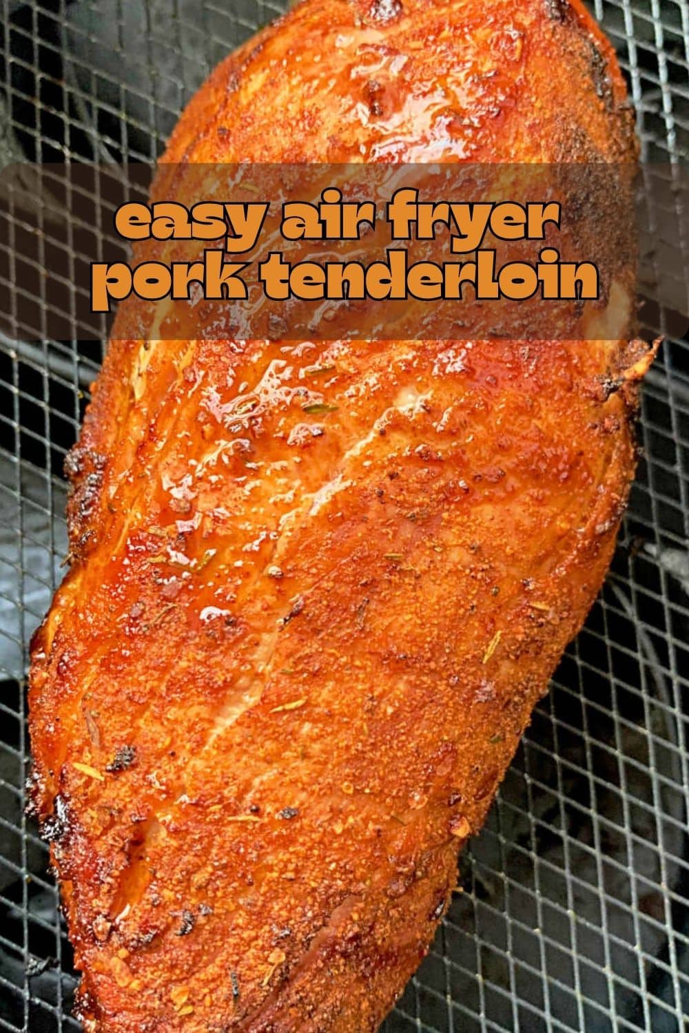 Air fryer pork tenderloin recipe seasons the pork simply with a dry rub and sears it perfectly in the air fryer. Top with your favorite BBQ sauce. via @foodtasticmom