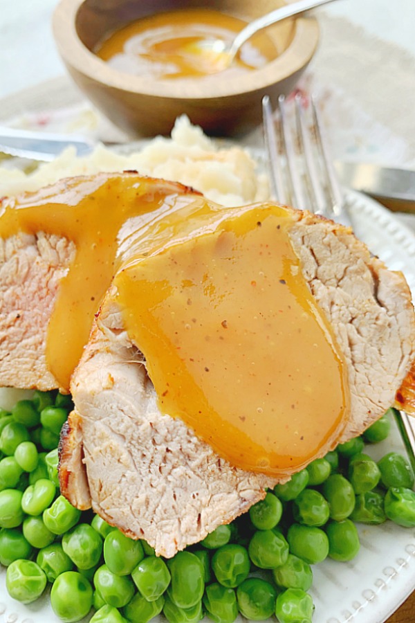 air fryer pork tenderloin smothered in bbq sauce