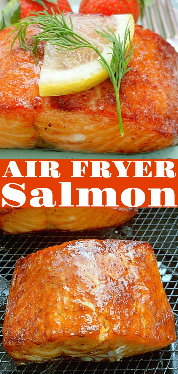 Air Fryer Salmon | Foodtastic Mom #airfryersalmon #airfryerrecipes #salmonrecipes via @foodtasticmom