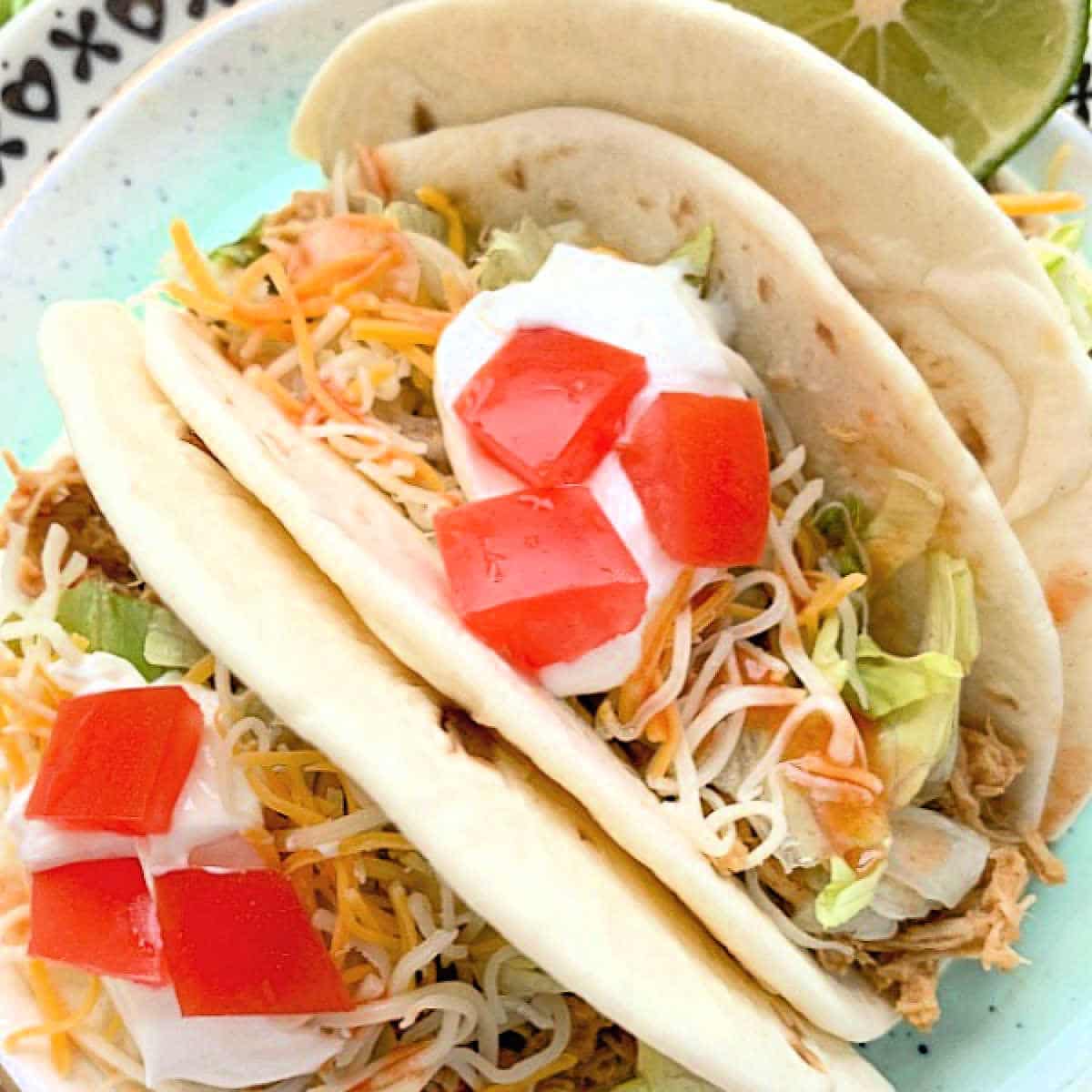 Crockpot Chicken Tacos - Foodtastic Mom