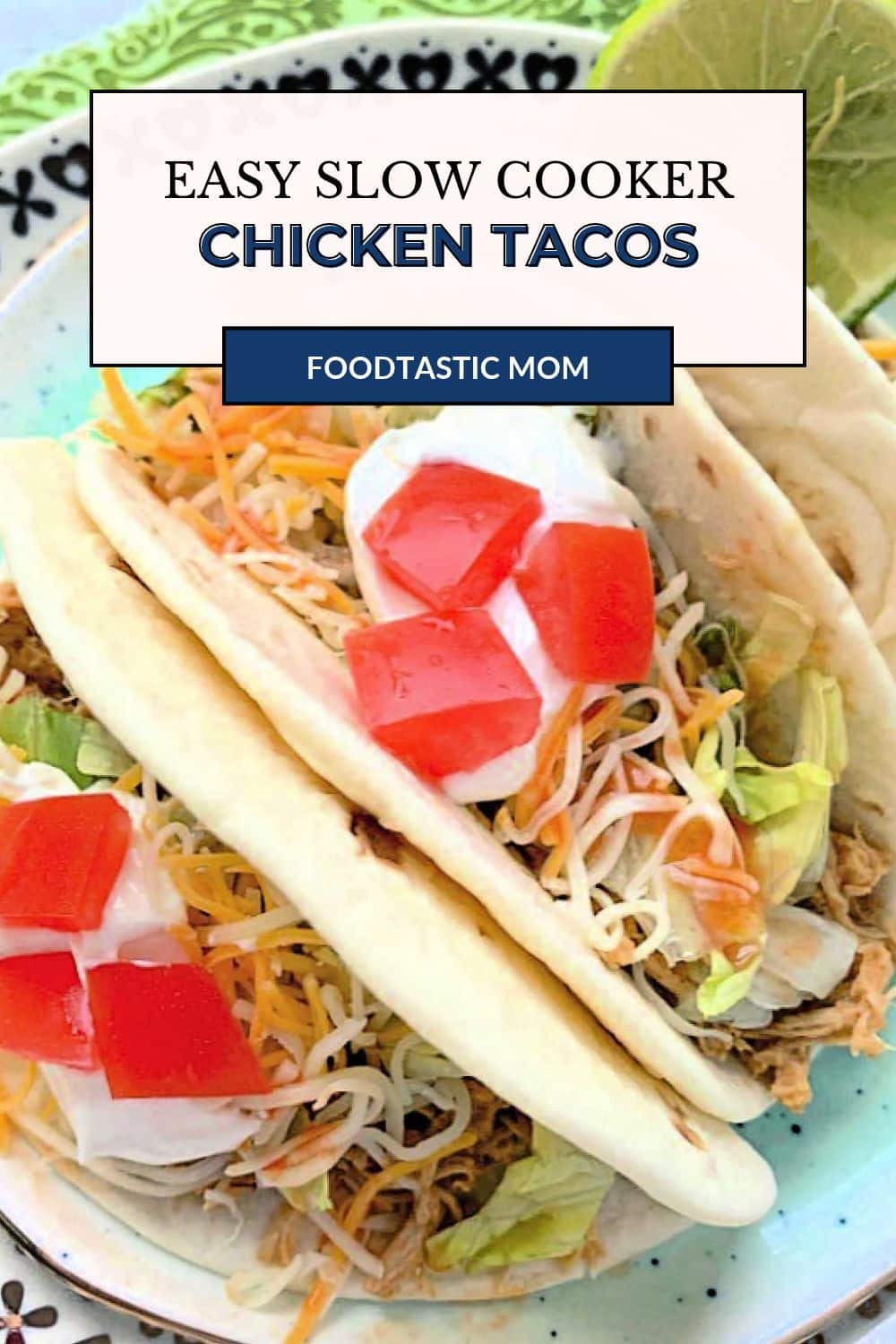 Slow Cooker Chicken Tacos are a family-favorite meal. A few surprising ingredients make this shredded chicken taco filling irresistible. via @foodtasticmom