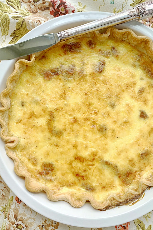 whole quiche lorraine