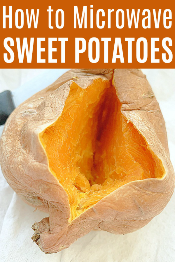 How to Microwave a Sweet Potato - Foodtastic Mom