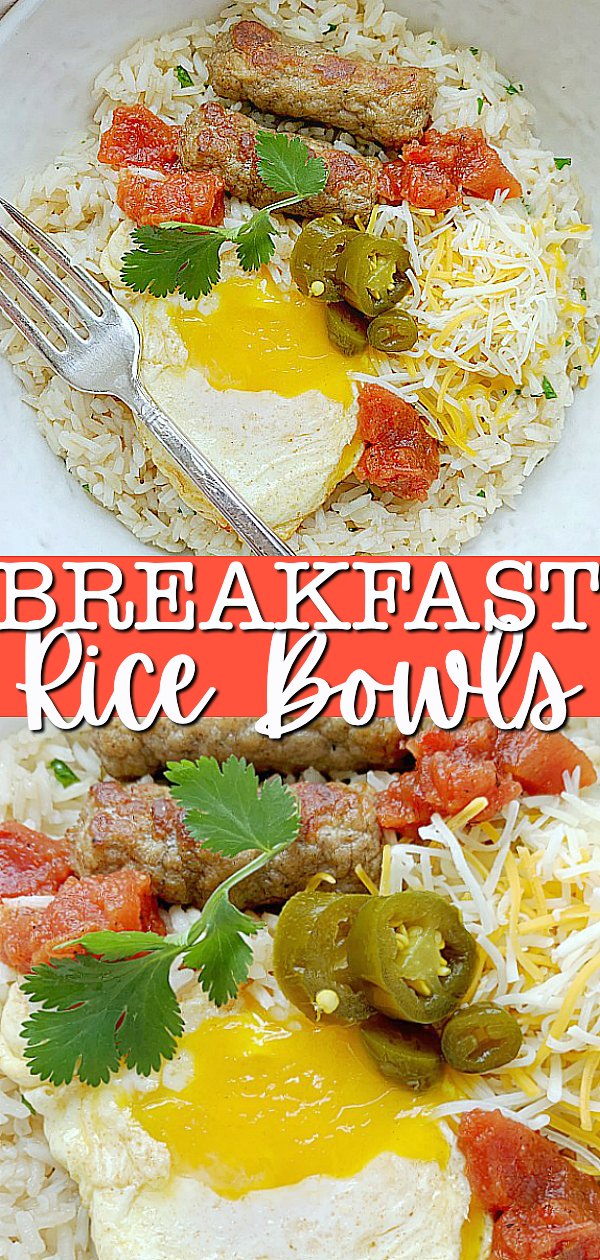 Breakfast Rice Bowls | Foodtastic Mom #breakfastideas #ricerecipes