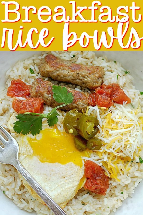 Breakfast Rice Bowls | Foodtastic Mom #breakfastideas #ricerecipes