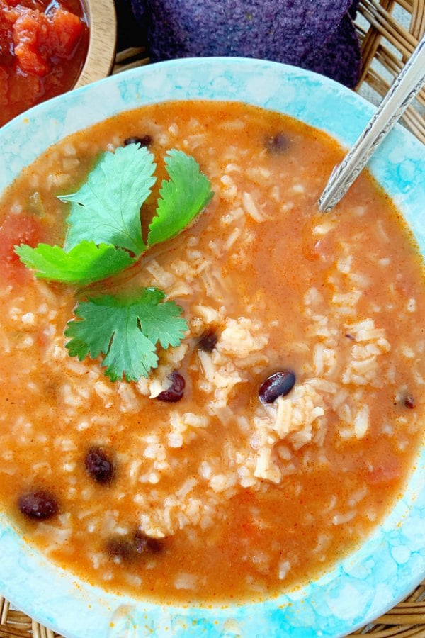 mexican rice and bean soup