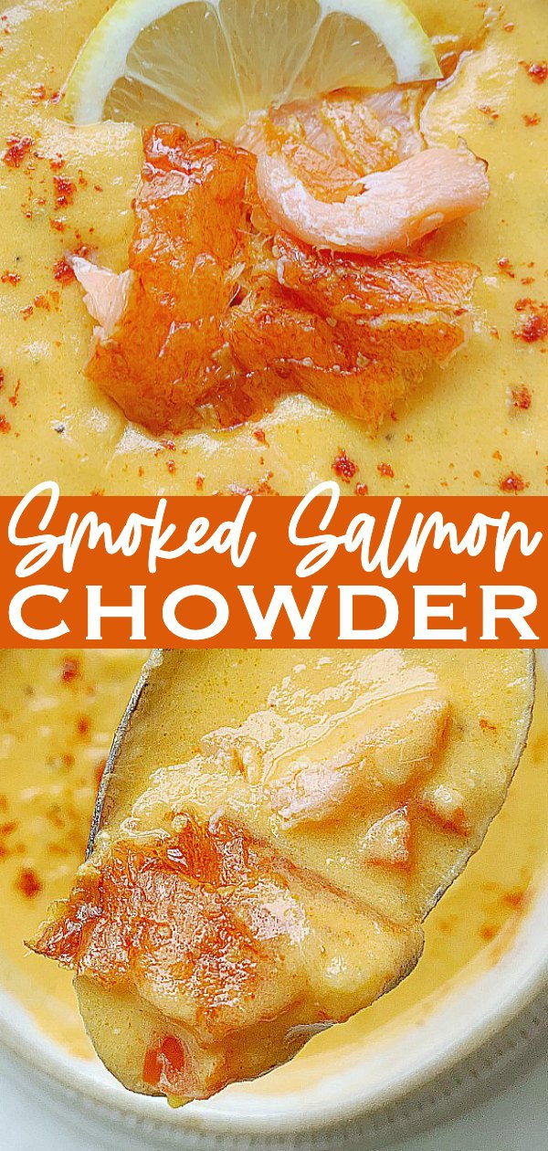 Smoked Salmon Chowder | Foodtastic Mom #salmonrecipes #chowderrecipes