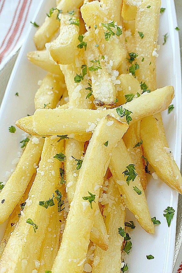 garlic parmesan air fryer frozen french fries