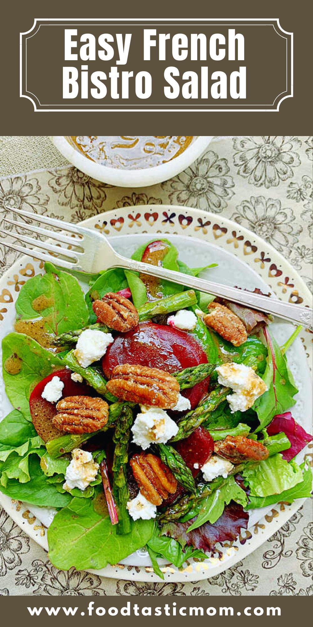 Take a virtual trip to the French countryside with this French Salad. Also learn a shortcut to making French salad dressing. via @foodtasticmom