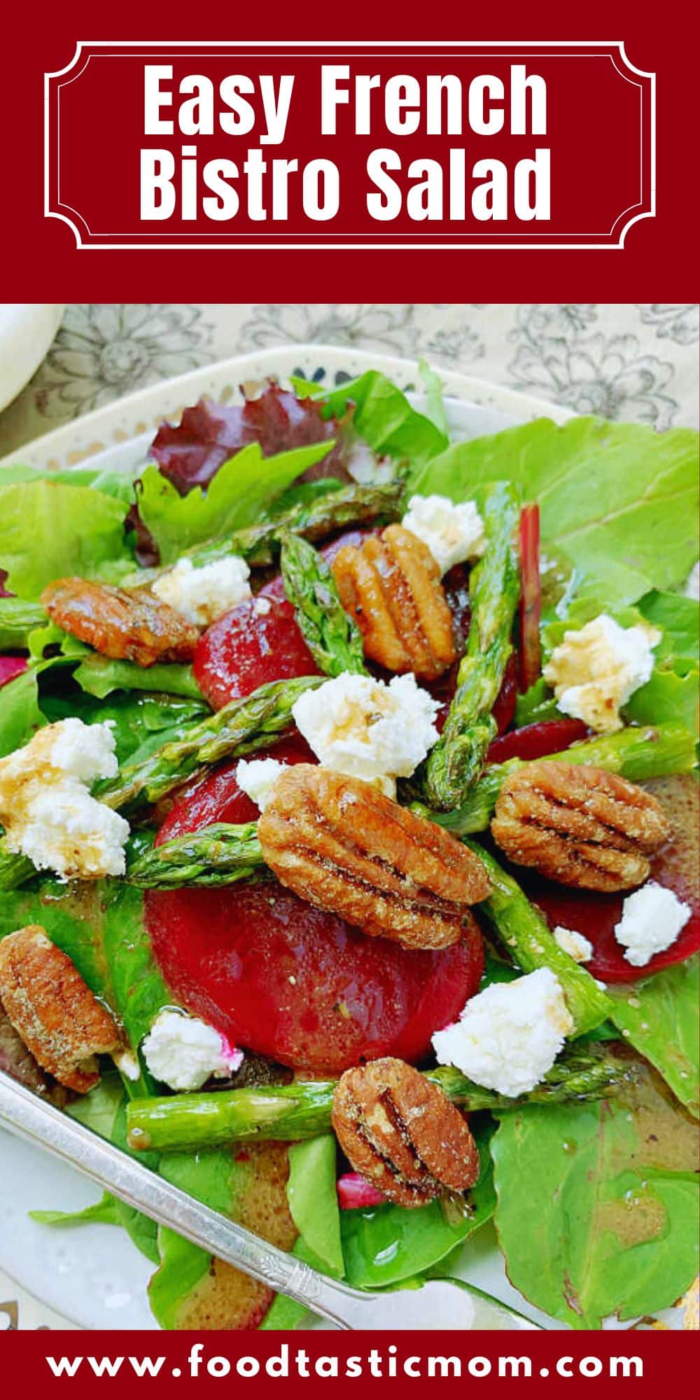 Take a virtual trip to the French countryside with this French Salad. Also learn a shortcut to making French salad dressing. via @foodtasticmom