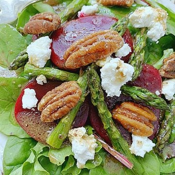 close up view of french salad