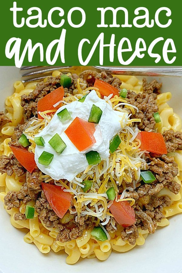 Taco Mac and Cheese | Foodtastic Mom #tacorecipes #macandcheese