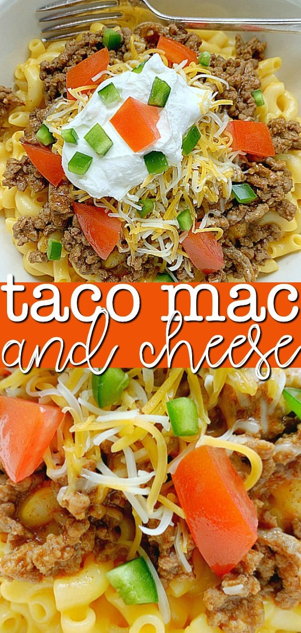 Taco Mac and Cheese | Foodtastic Mom #tacorecipes #macandcheese