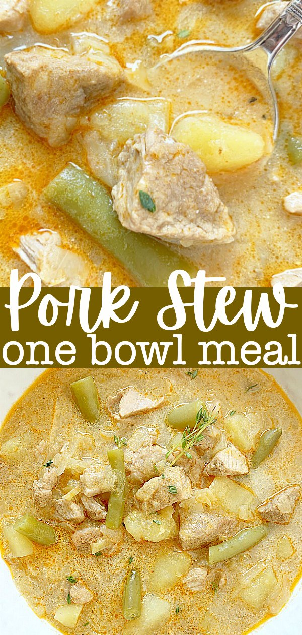 Pork Stew | Foodtastic Mom #porktenderloinrecipes #porkstew