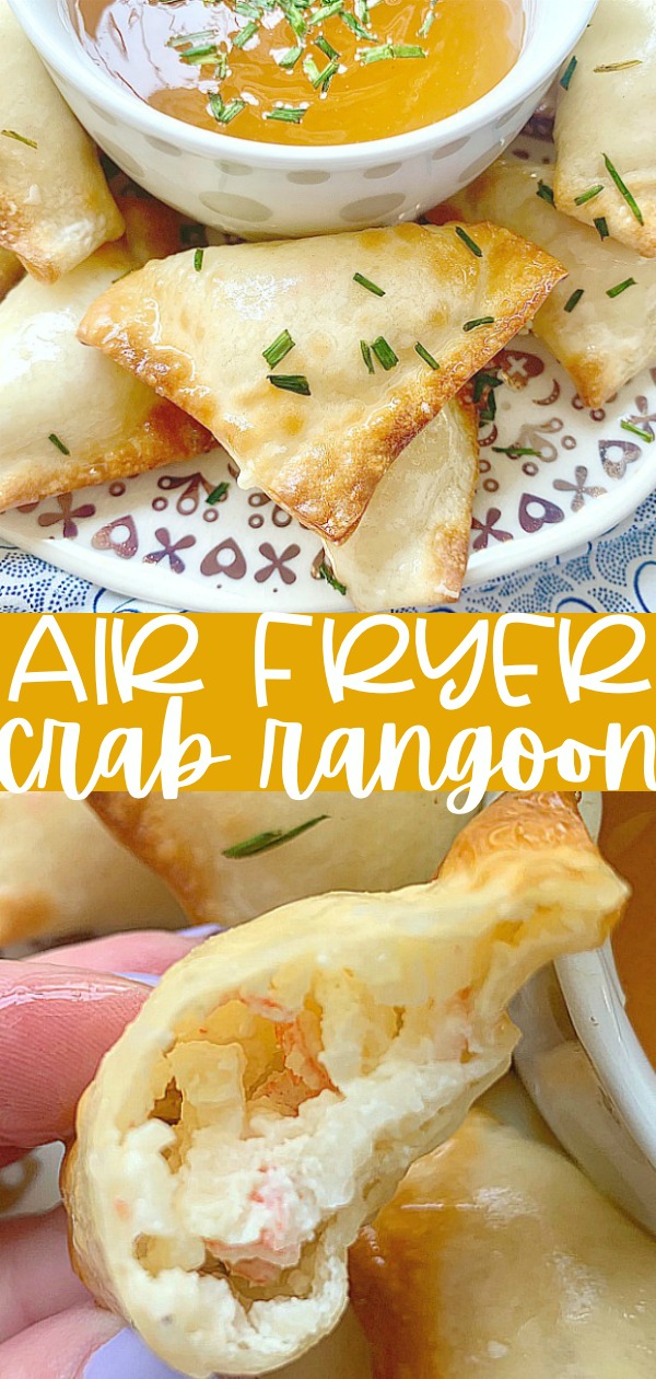 Air Fryer Crab Rangoon | Foodtastic Mom #airfryerrecipes #crabrangoon #airfryercrabrangoon via @foodtasticmom