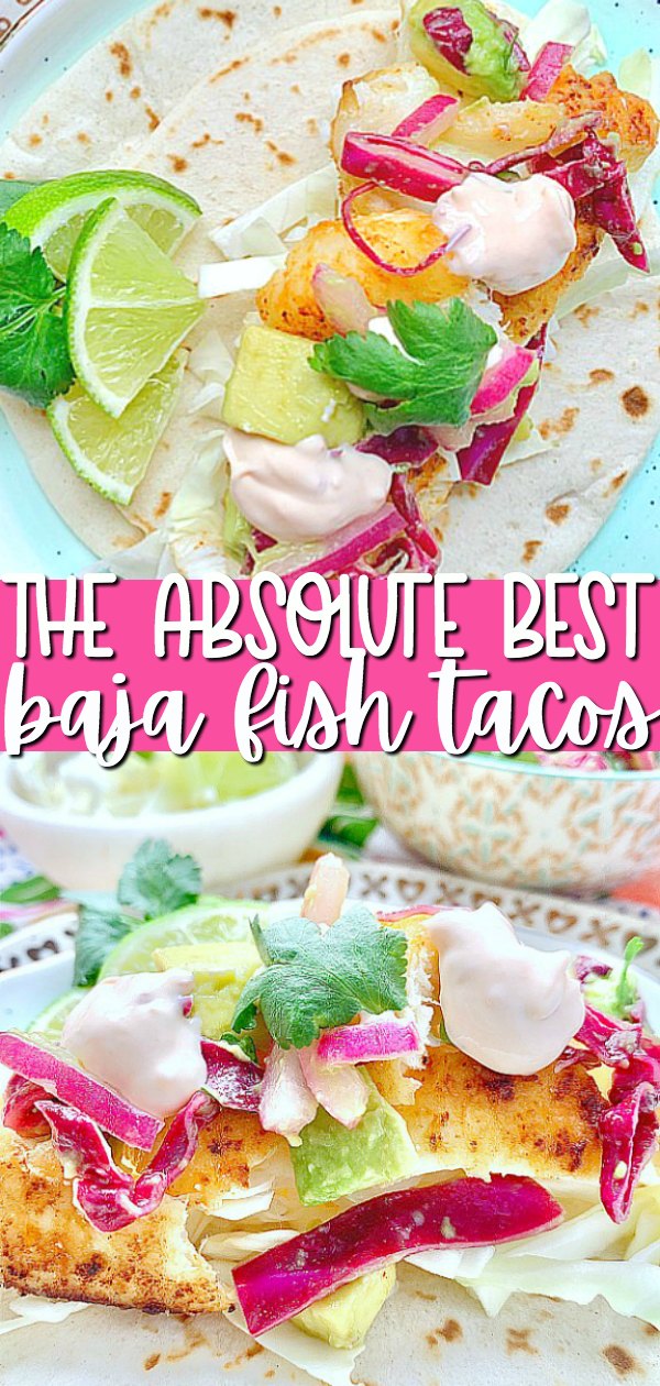 Baja Fish Tacos | Foodtastic Mom #fishtacos #bajafishtacos