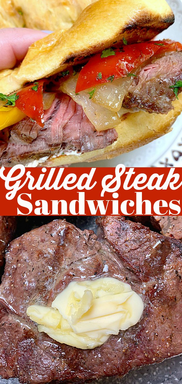 Grilled Steak Sandwiches | Foodtastic Mom #ad #ohiobeef #steaksandwichrecipes #steakrecipes