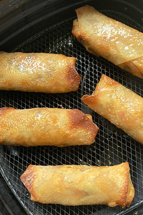 southwestern egg rolls in the air fryer basket