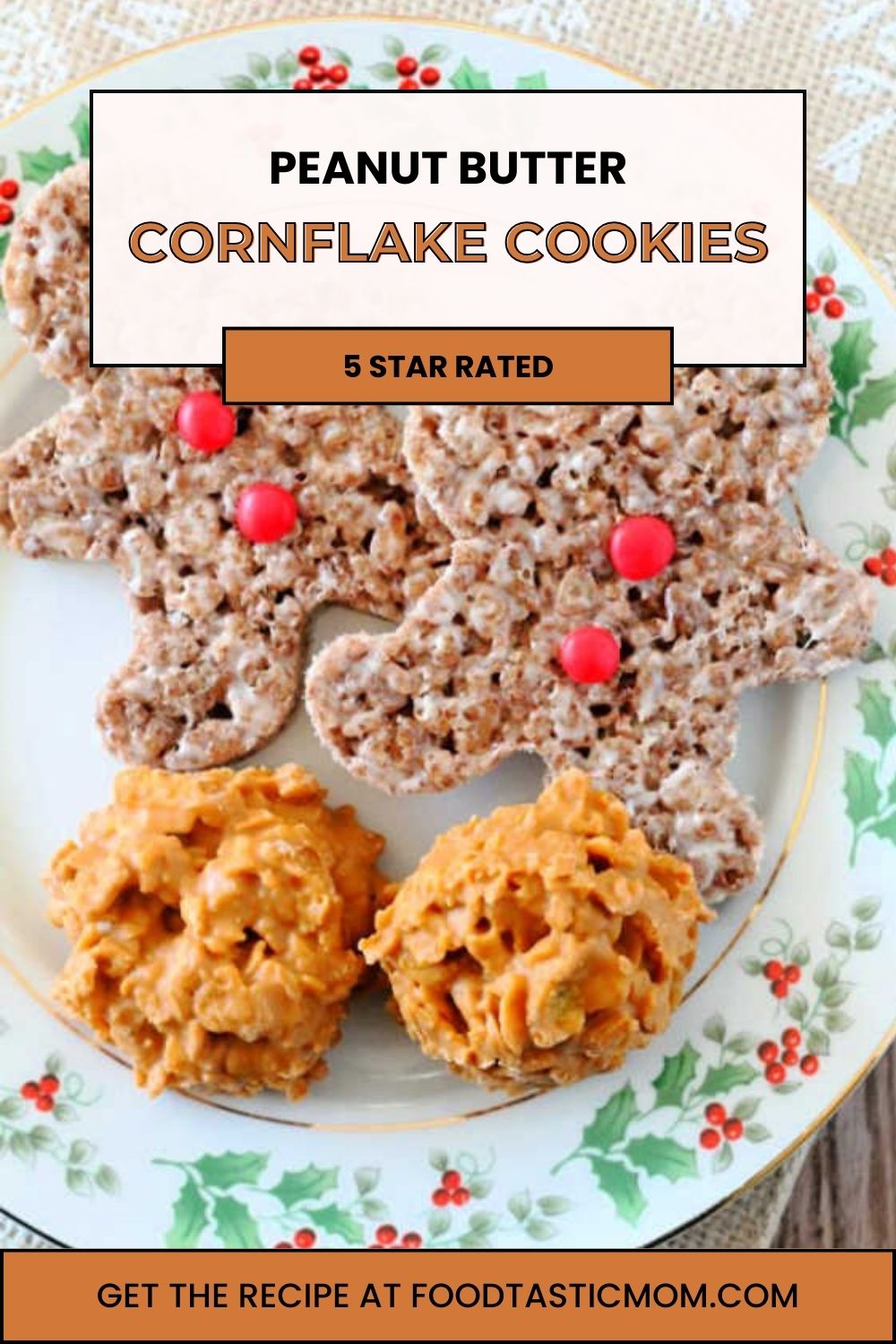 I grew up eating these Peanut Butter Cornflake Cookies (my Grandma called them Tidbits). They are simple to make and delicious. via @foodtasticmom