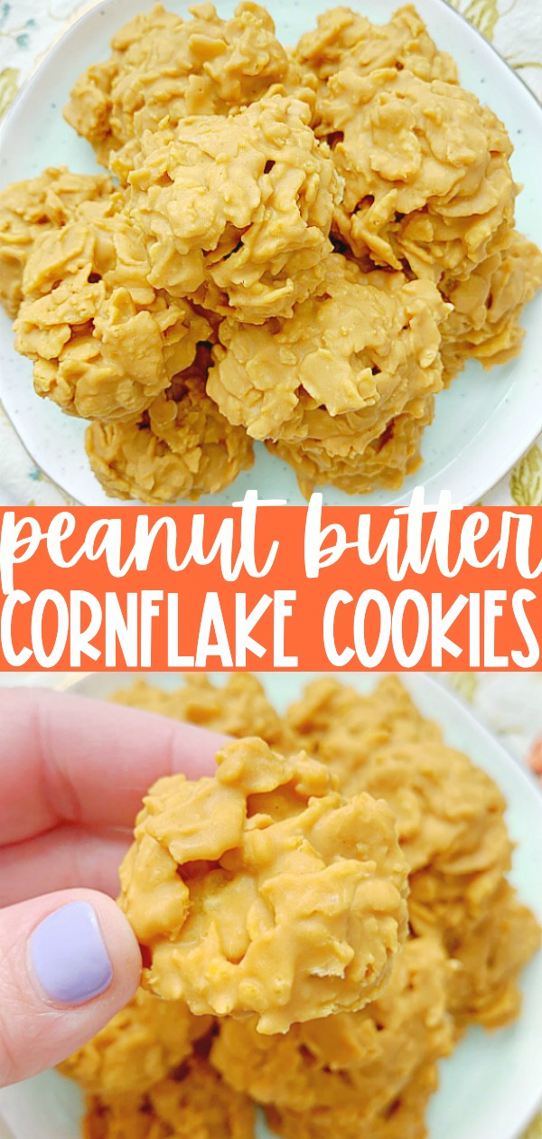 Peanut Butter Cornflake Cookies | Foodtastic Mom #cookierecipes #peanutbuttercornflakecookies