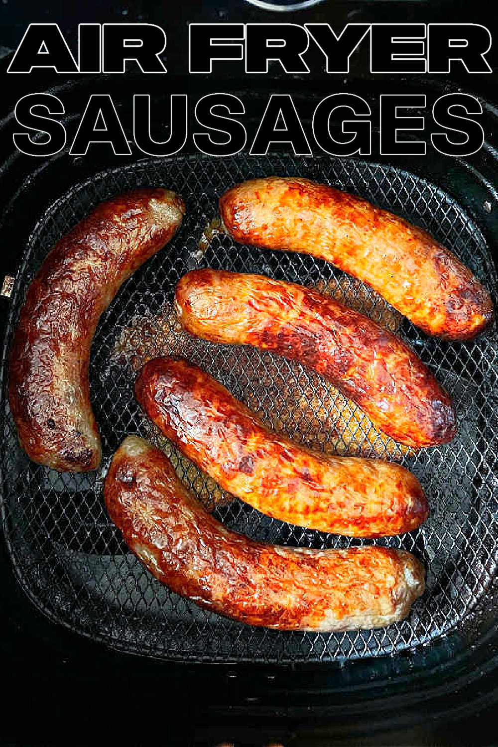 Enjoy easy Air Fryer Sausage for any occasion. Your air fryer is the hands off way to cook Bratwurst, Italian sausage or any other variety. via @foodtasticmom