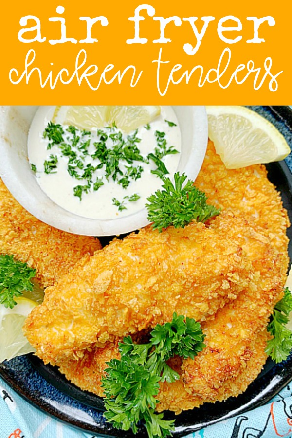Air Fryer Chicken Tenders | Foodtastic Mom #airfryerrecipes #chickentenders #chickentendersairfryer via @foodtasticmom
