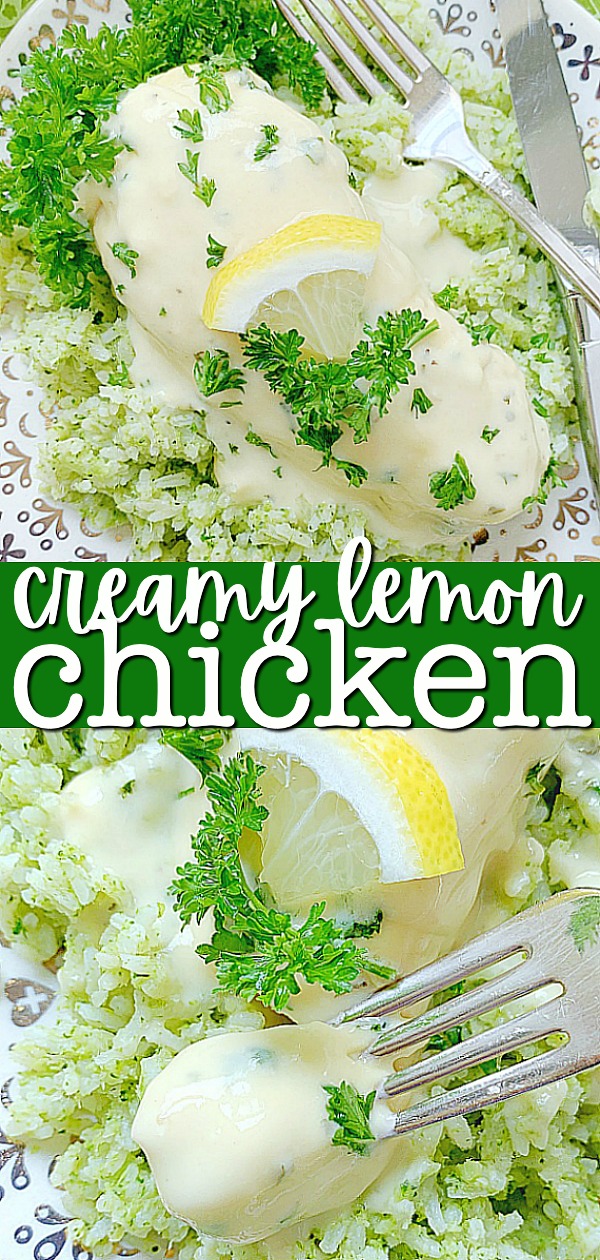 Creamy Lemon Chicken | Foodtastic Mom #creamylemonchicken #chickenrecipes #lemonchicken