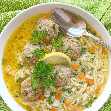 easy italian wedding soup in a bowl