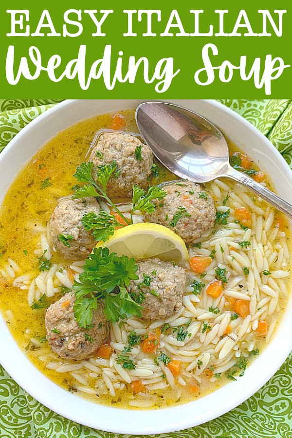 Easy Italian Wedding Soup | Foodtastic Mom #italianweddingsoup #souprecipes #frozenmeatballs via @foodtasticmom