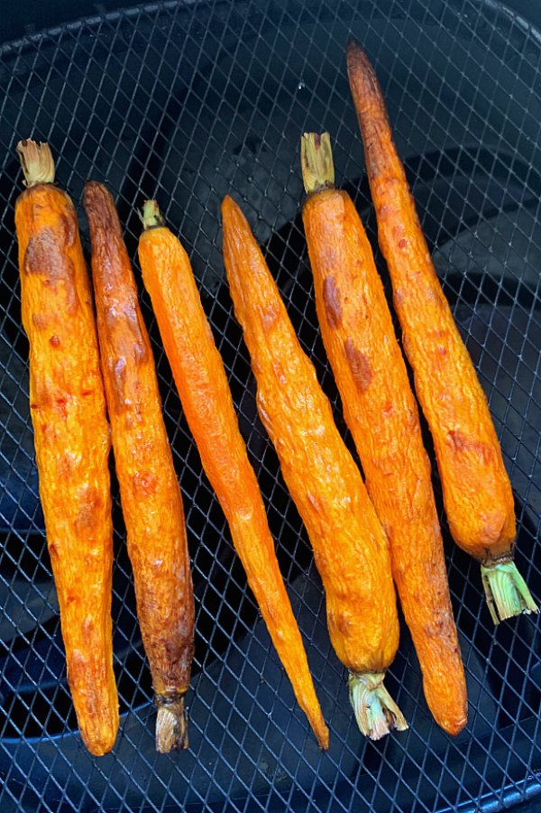 carrots in the air fryer basket