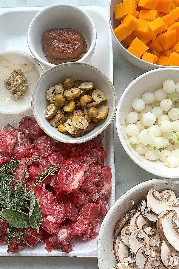 ingredients needed for chestnut beef stew