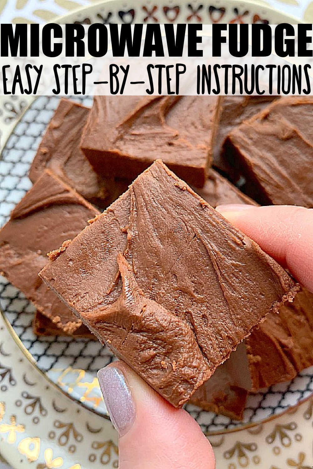 My Mom's recipe for Microwave Fudge is the best, most creamy and dreamy fudge you'll ever make. It's foolproof and customizable for gift giving. via @foodtasticmom